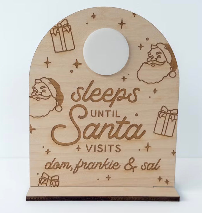 Santa Countdown Board (with stand)