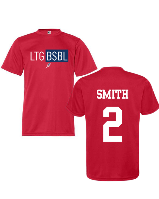 LOMBARD LIGHTNING PERFORMANCE BSBL TEE (ADULT)
