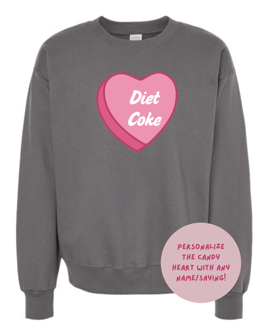 PERSONALIZED heart Crewneck
