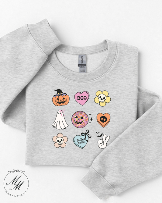 Candy Heart Halloween Crewneck