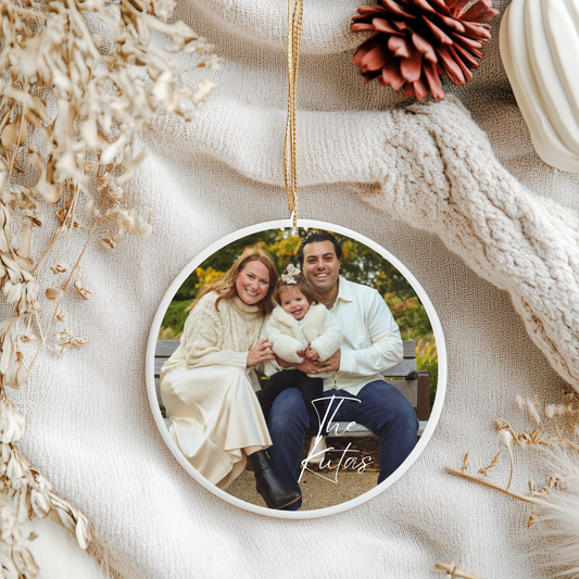 Custom Photo Ornament