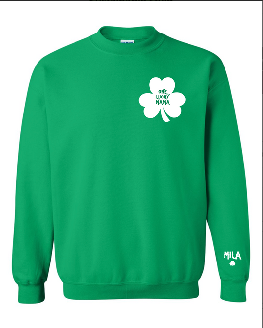 PERSONALIZED: Shamrock Mama Crewneck