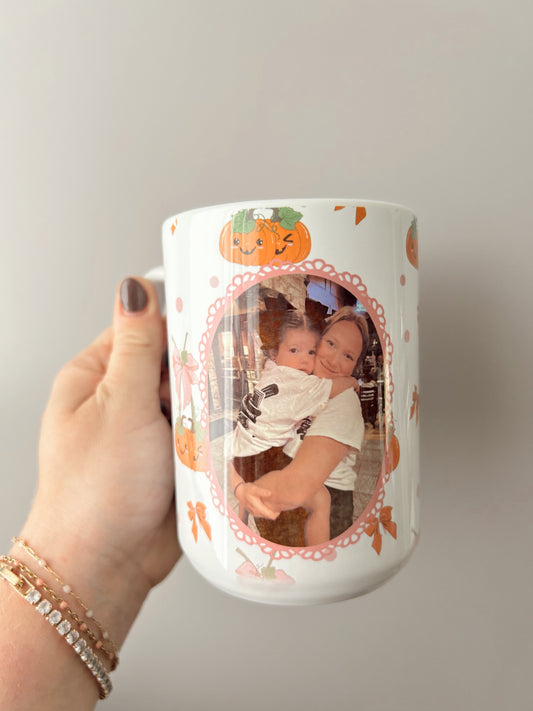 Custom Photo Pumpkin Mug