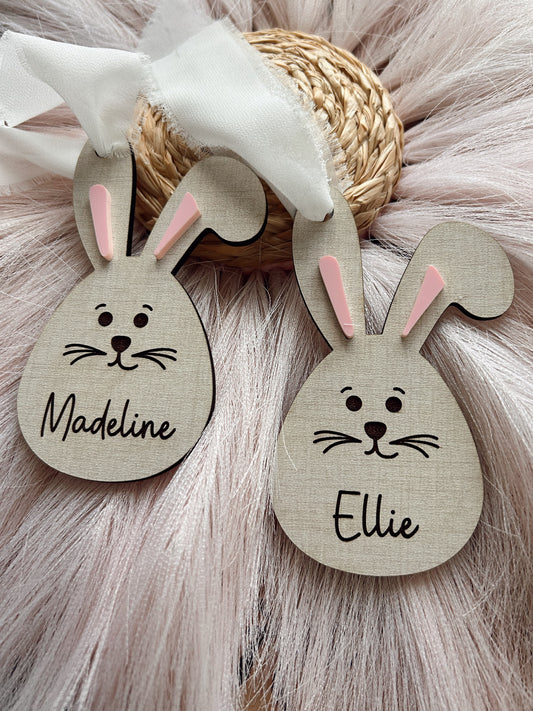 Wood Easter Basket Tags