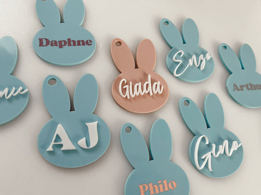 Acrylic Easter Basket Tags