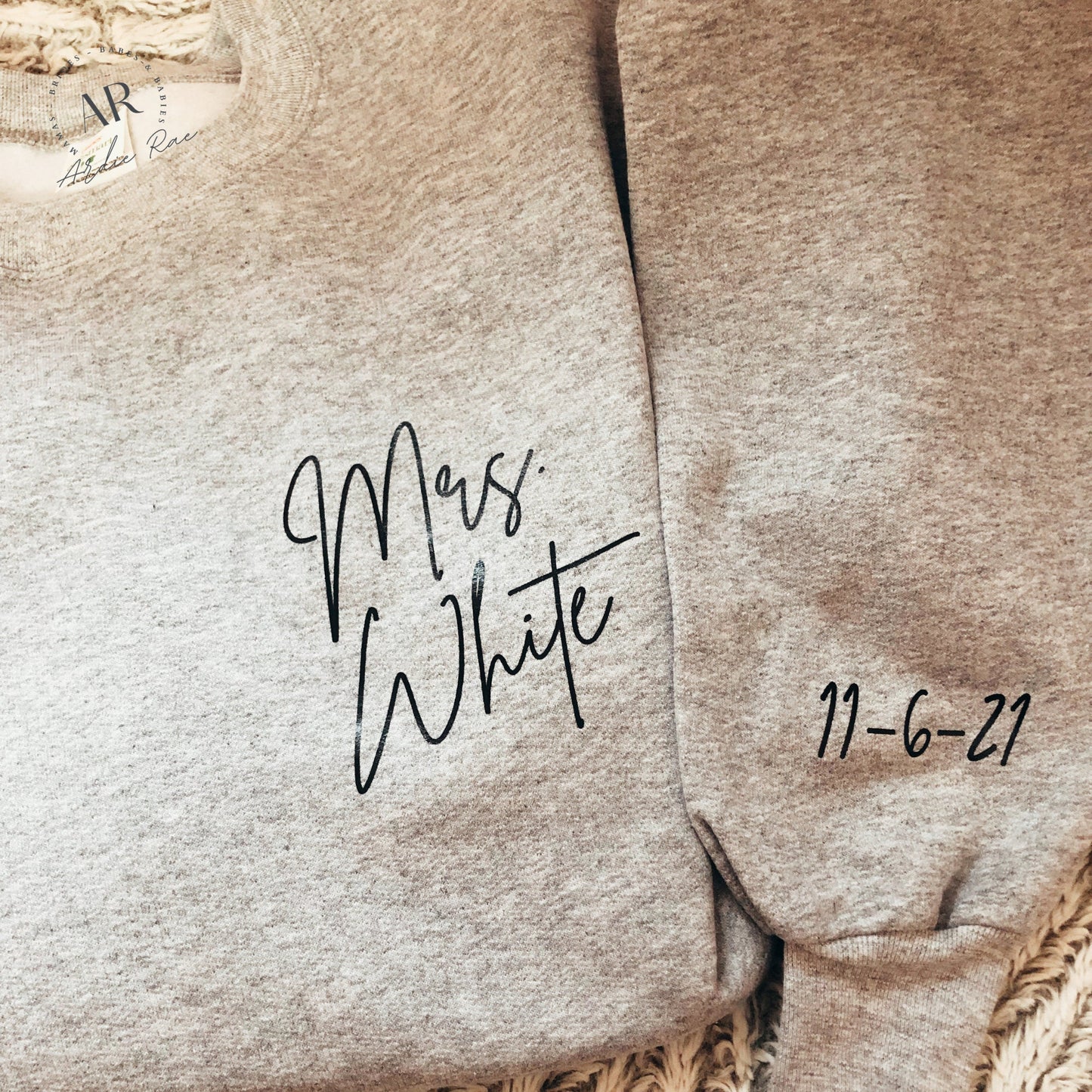 Custom Mrs Sweatshirt | bride sweatshirt | Women's Clothing | wedding sweatshirt | shirts for bride | gift for bride | personalized mrs