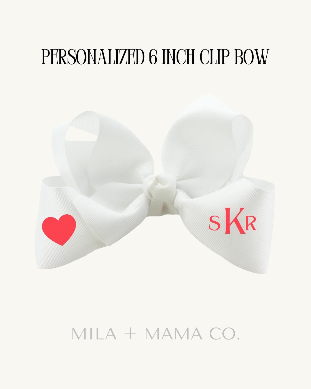 Personalized Bow for Girls – Custom Name Hair Bow, Toddler Hair Accessory, Baby Girl Gift, Monogram Bow, Birthday Outfit Accessory