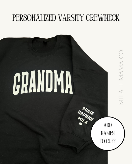 Personalized Varsity Crewneck